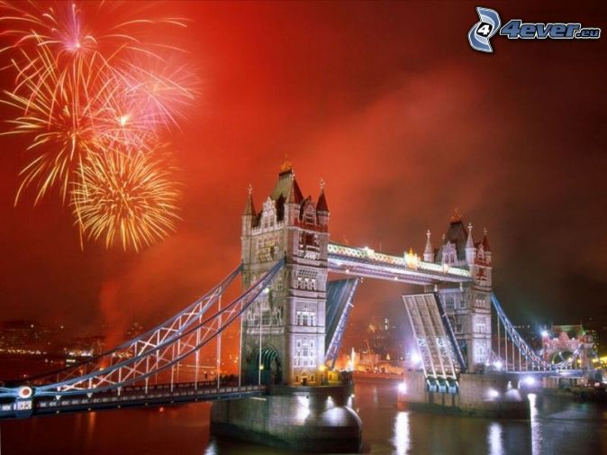 [obrazky.4ever.sk] tower bridge, londyn, most, ohnostroj 132565